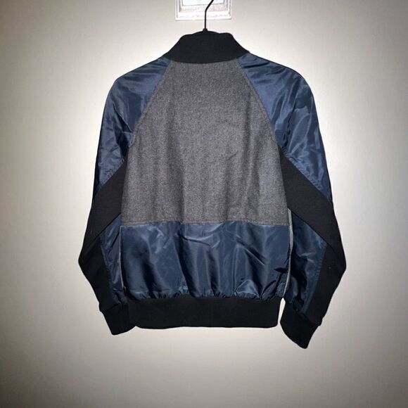 J Crew Pinstripe Bomber Jacket - Sz XS - Picture 6 of 15